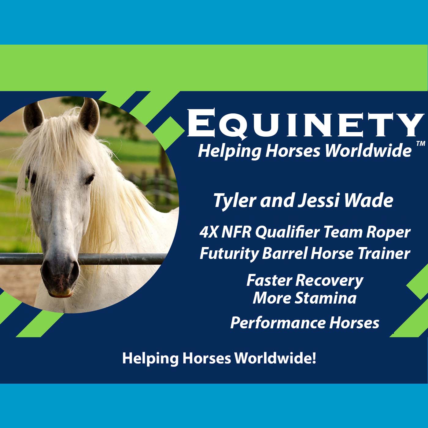 Tyler and Jessi Wade – Fewer injections – Muscle tone – Recovery – Fractured Coffin Bone – Gut Health – 4X NFR Qualifier Team Roper